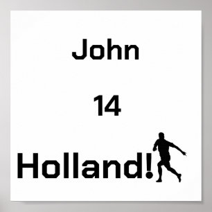 Poster Tributo Personalizado ao Jogador de Futebol Holand
