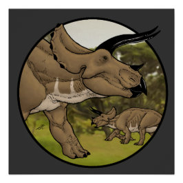 Póster Triceratops #2