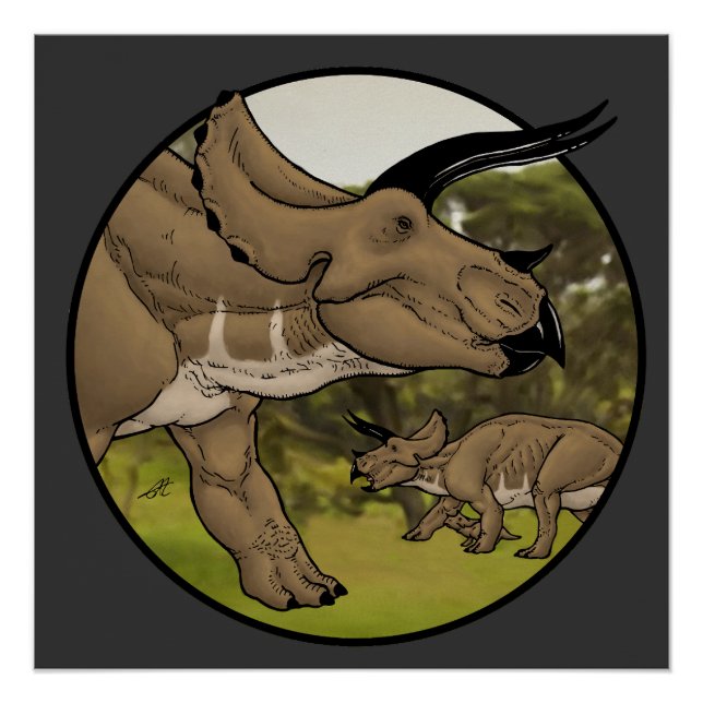 Póster Triceratops #2 (Frente)