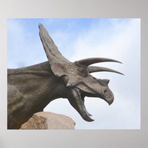 Póster Triceratops Dinossauro