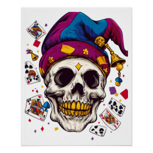 Póster Tricheur da Caveira do Bobo