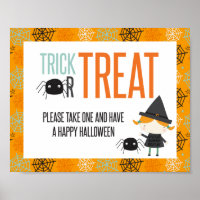 Trick or Treat Feliz Halloween doce varanda Sinal
