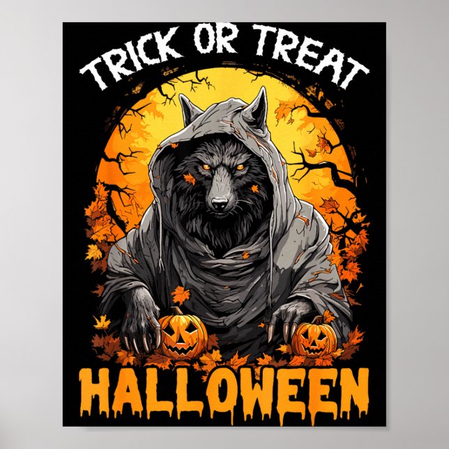 Poster Trick or treat halloween  (Frente)
