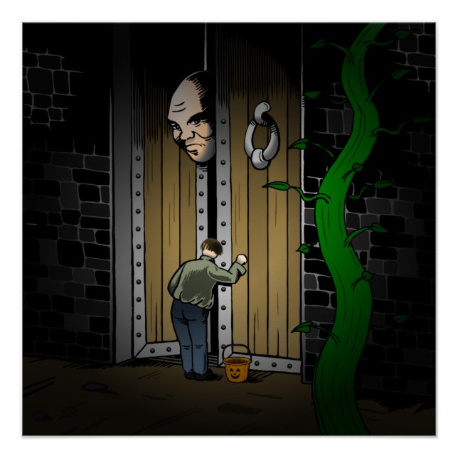 Póster Trick or Treat na Casa do Gigante (Frente)