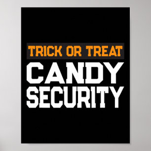 Poster Trick Ou Tratar A Segurança Do Doces Mãe Pai Hallo