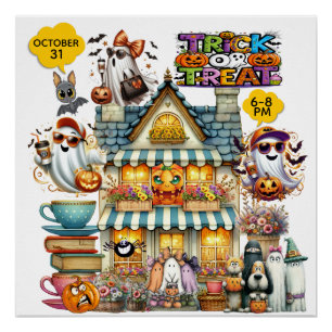 Póster Trick ou Tratar ou TRUNK ou Tratar