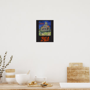 Poster Trick ou Treino do Halloween Van Gogh