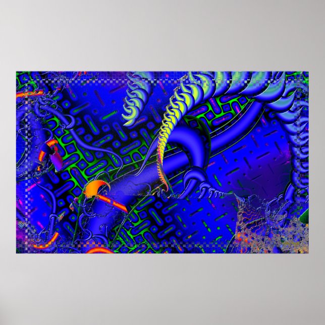 Póster Tricky Bugger 3D Fractal (Frente)