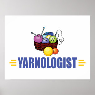 Póster Tricô Engraçado