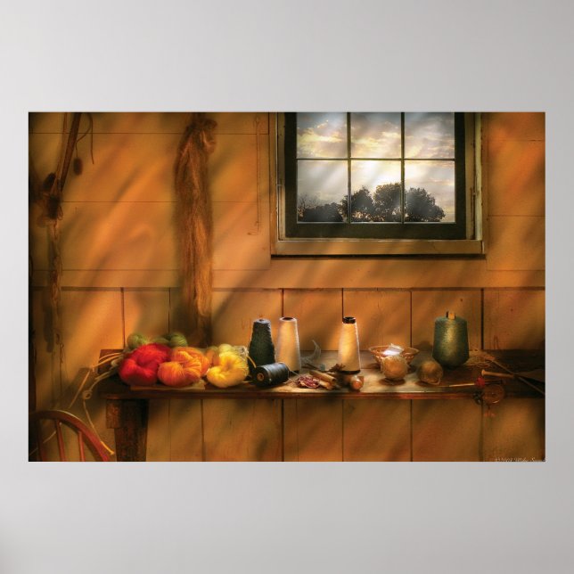 Póster Tricô - Fios (Frente)