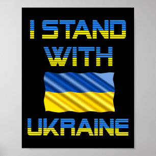 Poster Tridente da Ucrânia Bandeira da Ucrânia Bandeira U