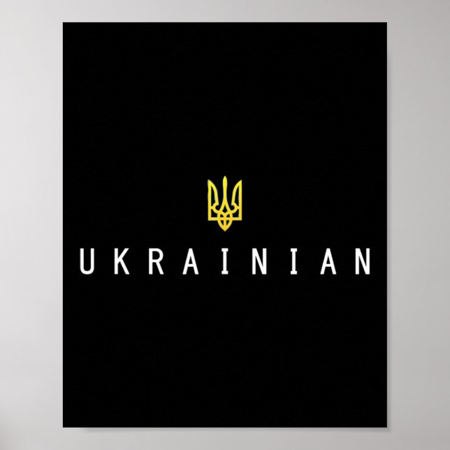 Poster Tridente Ucraniano Zelensky Ucrânia Militar (Frente)