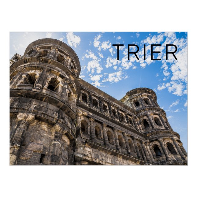 Póster Trier Porta Nigra Renânia-Palatinado Alemanha (Frente)