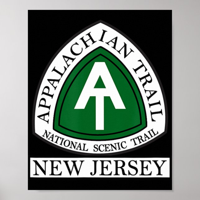 Poster Trilha Appalachian Nova Jersey Nj  (Frente)