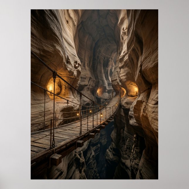 Poster Trilha da Aventura da Caverna da Ponte do Canyon (Frente)