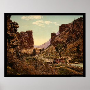Póster Trilha de estrada de ferro de Denver e de Rio