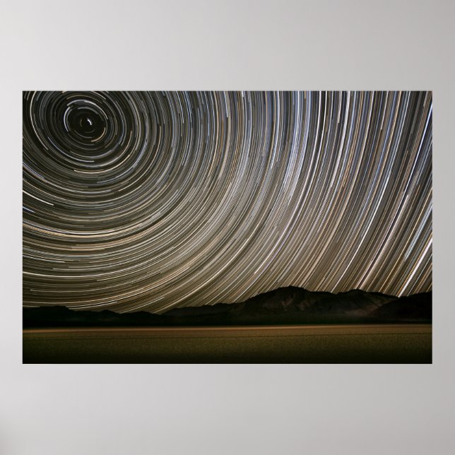 Póster Trilha de Estrelas à Noite | Califórnia, Vale da M (Frente)