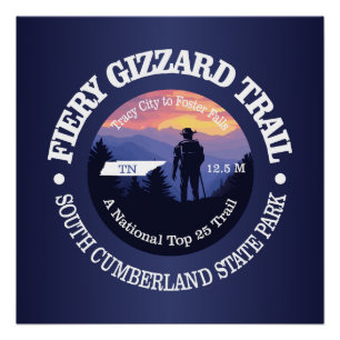 Póster Trilha de Fiery Gizzard (rd2)