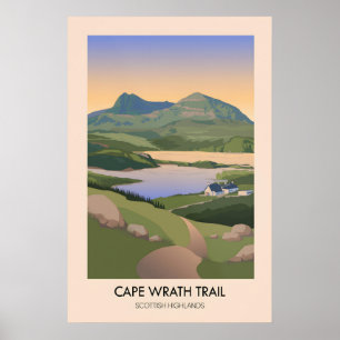 Poster Trilha de longa distância Cape Wrath Trail Viagens