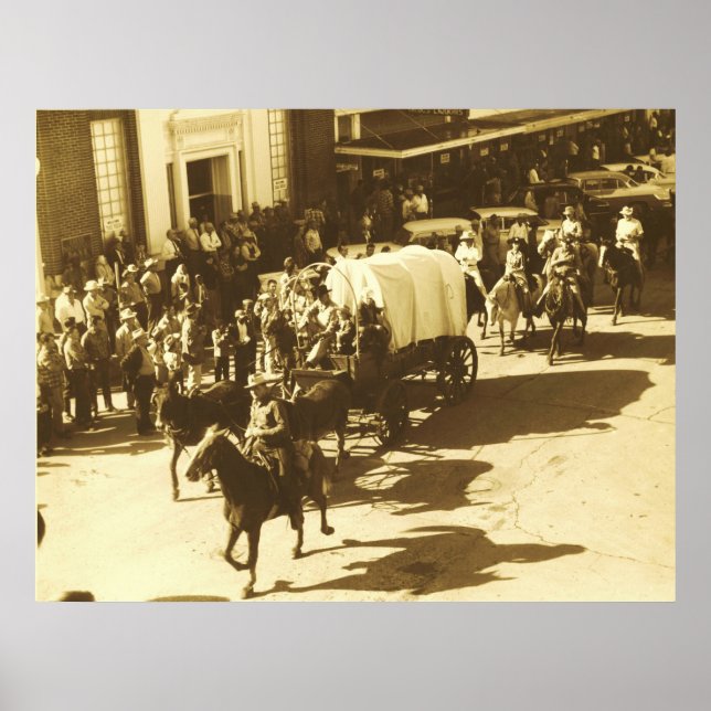 Póster Trilha De Sal Através Do Centro Houston, Tx (Frente)