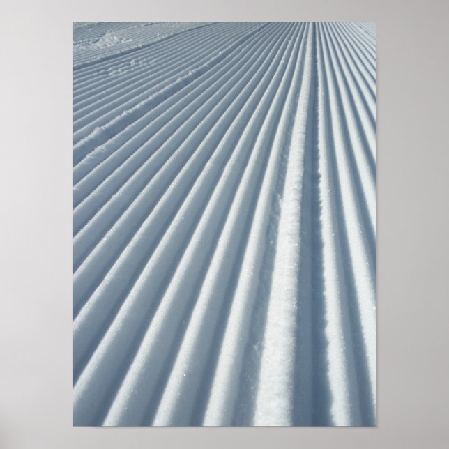 Póster Trilha de Snowboard de Esqui em Escala (Frente)