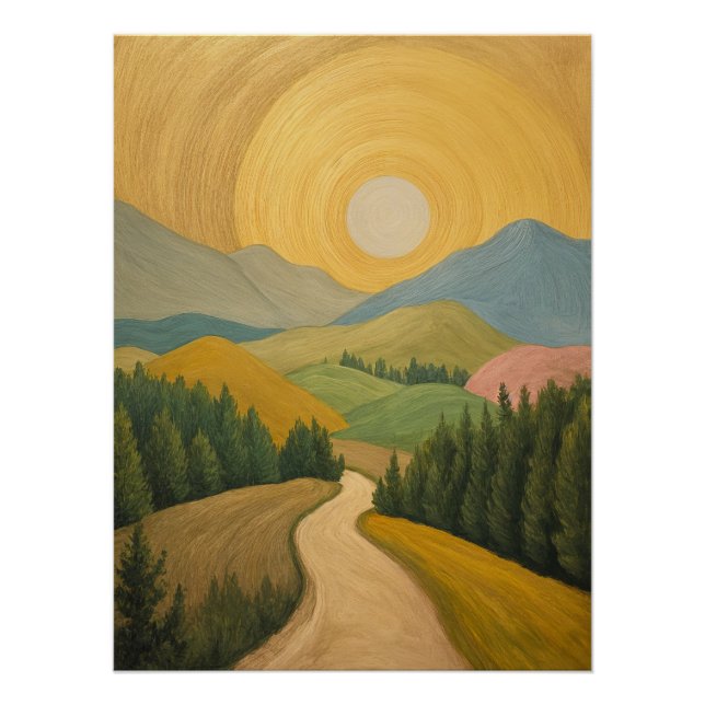 Póster Trilha do Horizonte Dourado (Frente)