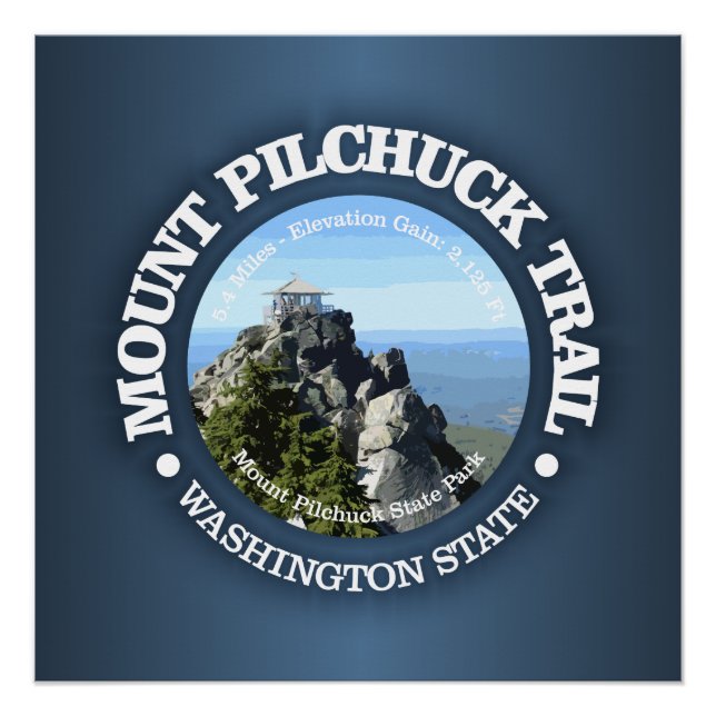 Póster Trilha do Mt Pilchuck (Frente)