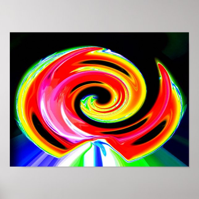 Póster Trilha espacial de navios (Frente)