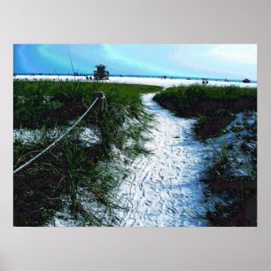 Poster Trilha para a deslumbrante praia de Siesta Keys