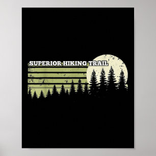 Poster Trilha Superior para Caminhada ao Ar Livre Naturez