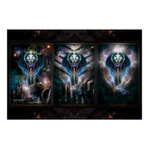 Póster Trilogia Fractal da Rainha Thera 2XFrame