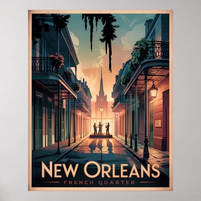 Poster Trimestre Francês de Nova Orleans (Frente)