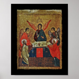 Póster Trindade com os santos