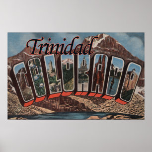 Poster Trinidad, Colorado - Cenas em Larga Letra