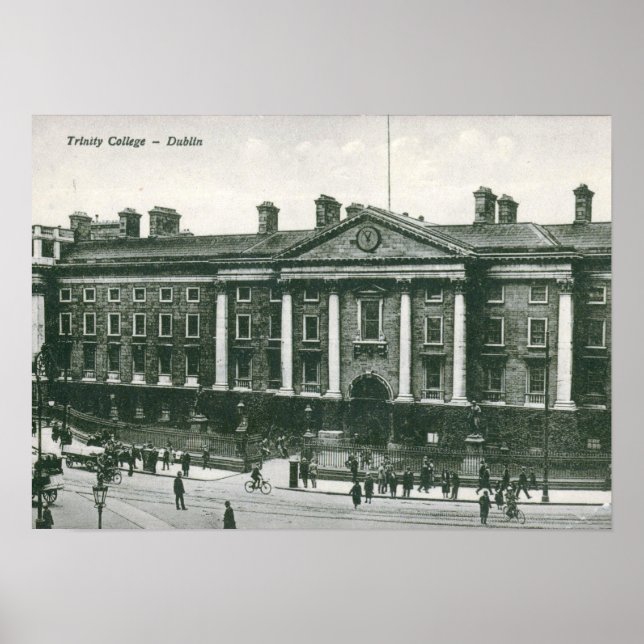 Póster Trinity College, Dublin Vintage (Frente)
