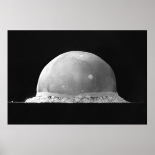Póster Trinity Test Atomic Bomb Explosion 16 de julho de 