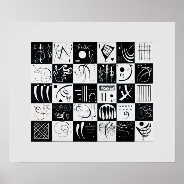 Poster Trinta por Wassily Kandinsky (Frente)