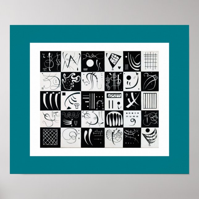 Póster Trinta por Wassily Kandinsky (Frente)