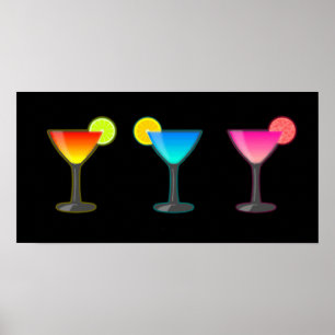 Póster Trio Cocktail Brilhante