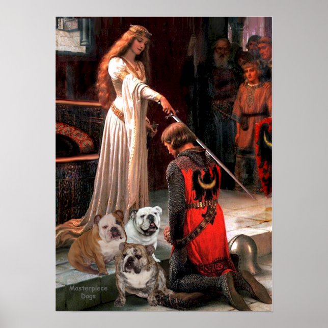 Poster Trio de Bulldog Inglês - A Condecoração (Frente)