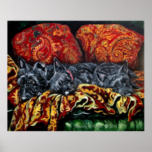 Poster Trio de Terrier do Scottish