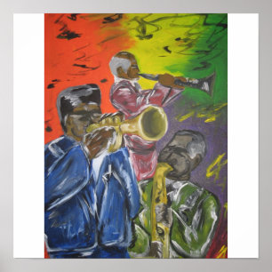 Poster Trio do jazz