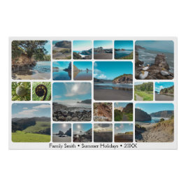 Póster Trip de Excelente de Memória, uma Colagem de Foto