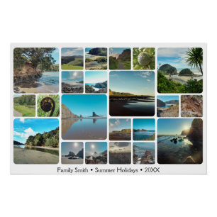 Póster Trip de Excelente de Memória, Uma Colagem de Fotos