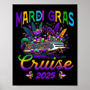 Poster Trip V da Família Mardi Gras Cruise Crew 2025