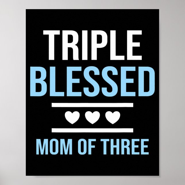 Poster Triple abençoou Mãe De Três Meninas (Frente)