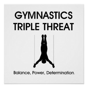 Póster Triplicar-se SUPERIOR da ginástica