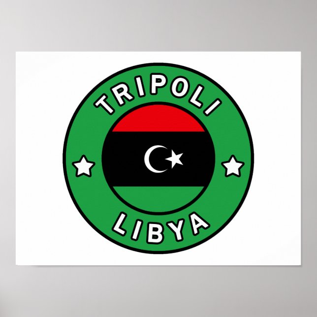 Poster Trípoli Líbia (Frente)