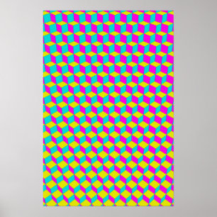 Poster Trippy: Abstrato de CMYK