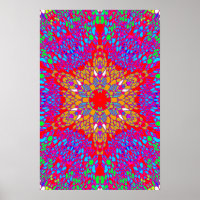 Poster Trippy: Abstrato Psicodélico